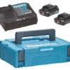 Pack 2 Batteries BL1021B + DC10SA + Makpac MAKITA - 197658-5