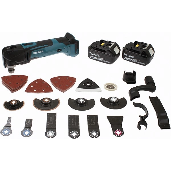 Découpeur-ponceur Multifonctions MAKITA 18V 4.0 Ah - 2 Batterie 4.0Ah Chargeur - DTM51RMJX3 1 Découpeur-ponceur Multifonctions MAKITA 18V 4.0 Ah - 2 Batterie 4.0Ah Chargeur - DTM51RMJX3