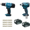 LOT MAKITA 18V Li-Ion 3Ah : Perceuse Visseuse DDF453 + Visseuse à Chocs DTD146 - DLX2022SJ3