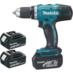 Lot 2 Machines MAKITA 18V 3 Batteries 3Ah + Chargeur + Perceuse Visseuse DDF453 + Visseuse à Choc DTD152 - LMK1 -Makita LOT70027 2
