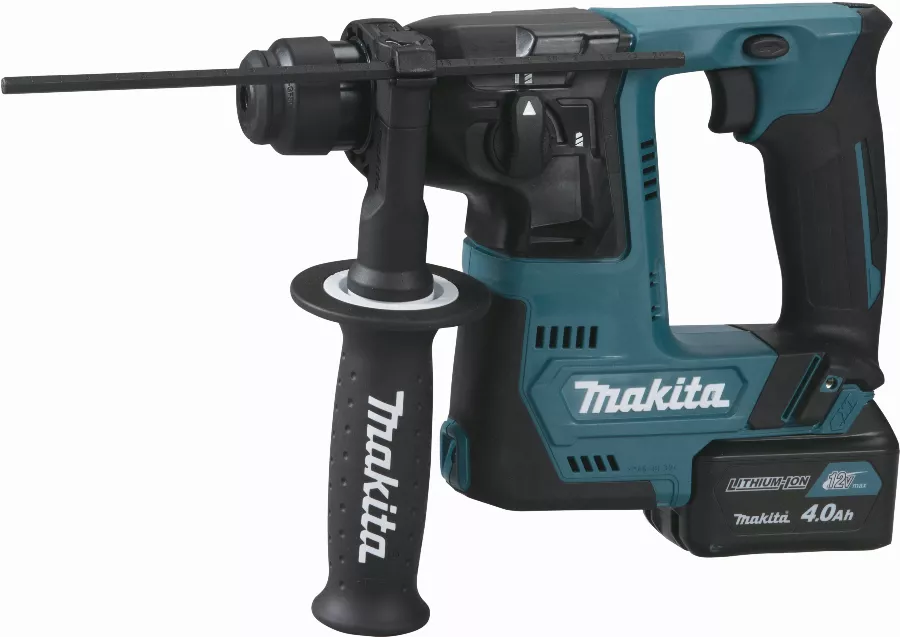 Perforateur SDS-Plus 12 V CXT Li-Ion 4 Ah 14 Mm MAKITA - 2 Batteries, Chargeur, Coffret - HR140DSMJ 1 Perforateur SDS-Plus 12 V CXT Li-Ion 4 Ah 14 Mm MAKITA - 2 Batteries, Chargeur, Coffret - HR140DSMJ
