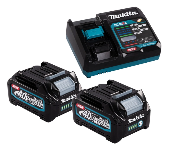 Pack MAKITA 2 Batteries BL4025 40V 2.5 Ah + Chargeur DC40RA En MAKPAC1- 191J81-6 2 Pack MAKITA 2 Batteries BL4025 40V 2.5 Ah + Chargeur DC40RA En MAKPAC1- 191J81-6 – Image 2