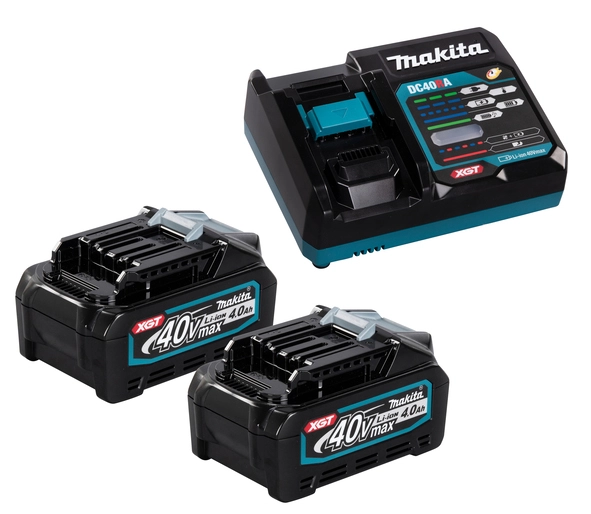 Pack MAKITA 2 Batteries BL4040 + Chargeur DC40RA En MAKPAC1 - 191J97-1 2 Pack MAKITA 2 Batteries BL4040 + Chargeur DC40RA En MAKPAC1 - 191J97-1 – Image 2