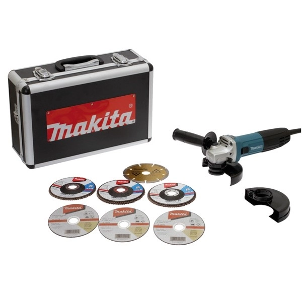 Meuleuse MAKITA Ø125 Mm 720W + 7 Disques, Coffret - GA5030RSP6 1 Meuleuse MAKITA Ø125 Mm 720W + 7 Disques, Coffret - GA5030RSP6