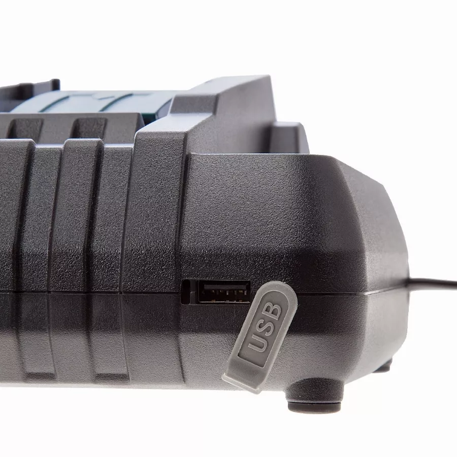 Meuleuse MAKITA Mm - 36V - 2x18V Li-ion - 4 Batteries 5Ah + 1 Double Chargeur Rapide - DGA900ZKPT 4 Meuleuse MAKITA Mm - 36V - 2x18V Li-ion - 4 Batteries 5Ah + 1 Double Chargeur Rapide - DGA900ZKPT – Image 4