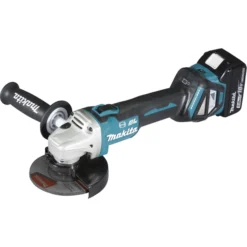 Meuleuse MAKITA Ø125 Mm 18V Li-Ion + 2 Batteries 5.0 Ah, Chargeur, Coffret - DGA513RTJ