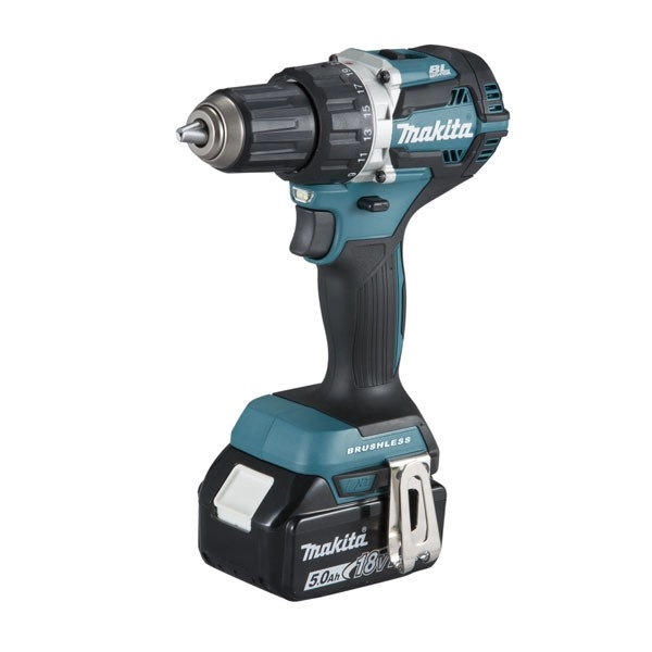 Perceuse Visseuse MAKITA 18V Li-Ion 5.0 Ah Ø 13 Mm + 2 Batteries, Chargeur, Coffret - DDF484RTJ 1 Perceuse Visseuse MAKITA 18V Li-Ion 5.0 Ah Ø 13 Mm + 2 Batteries, Chargeur, Coffret - DDF484RTJ