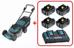 Tondeuse DLM530 36V 2 X 18V Li-Ion MAKITA + 4 Batteries 4Ah + Chargeur Double DC18RD